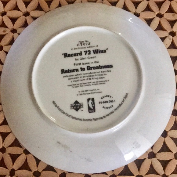 1996 MICHAEL JORDAN AUTOGRAPHED COLLECTORS PLATE - Picture 7 of 8